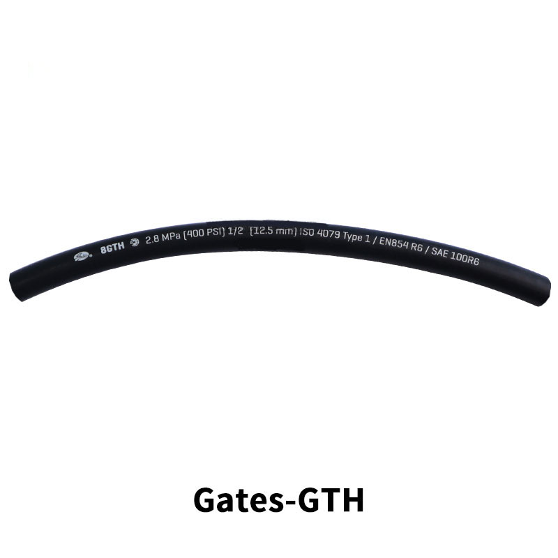 GTH GATES盖茨一层纤维编织软管SAE 100 R6 EN854 R6 ISO 4079 TYPE 1螺杆空压机机头冷却机油软管，耐油，耐高温，用一年以上，还能保持柔软。